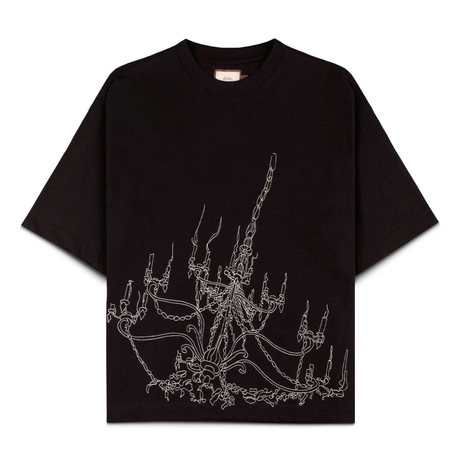 CAMISETA DOWN BOXY CHANDELIER BLACK