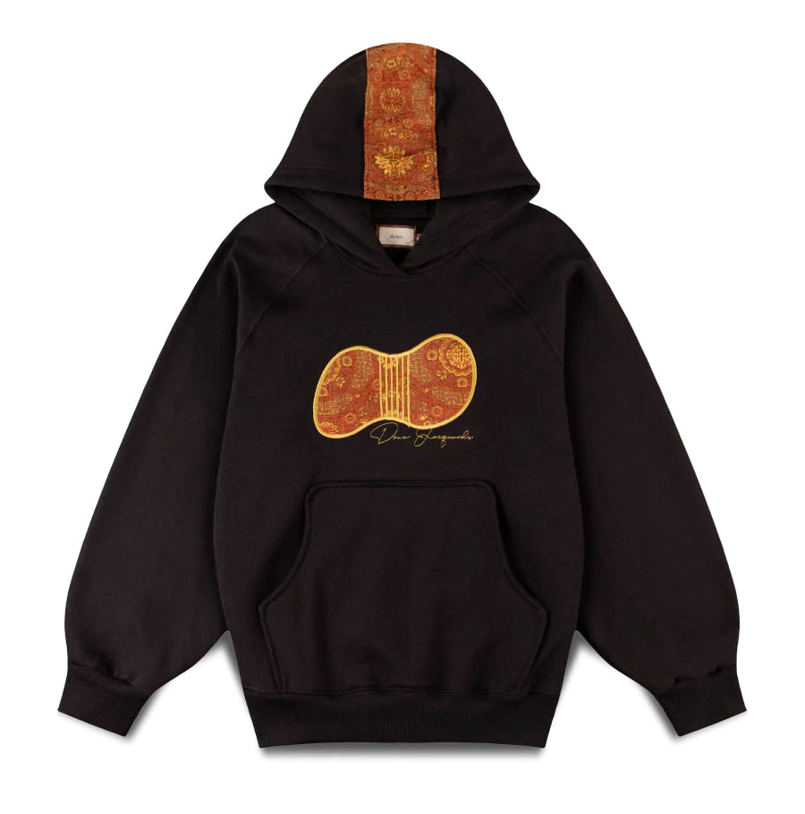 MOLETOM DOWN RAGLAN NHOQUE BLACK