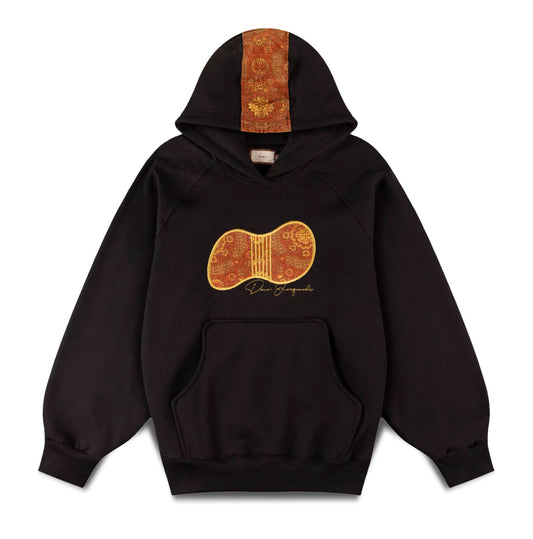 MOLETOM DOWN RAGLAN NHOQUE BLACK