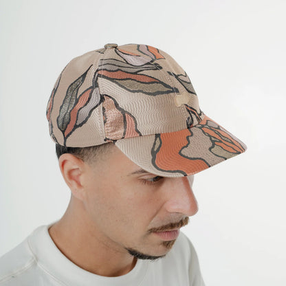 Boné Down Six Panel Jacquard.73 Beige - foto 2