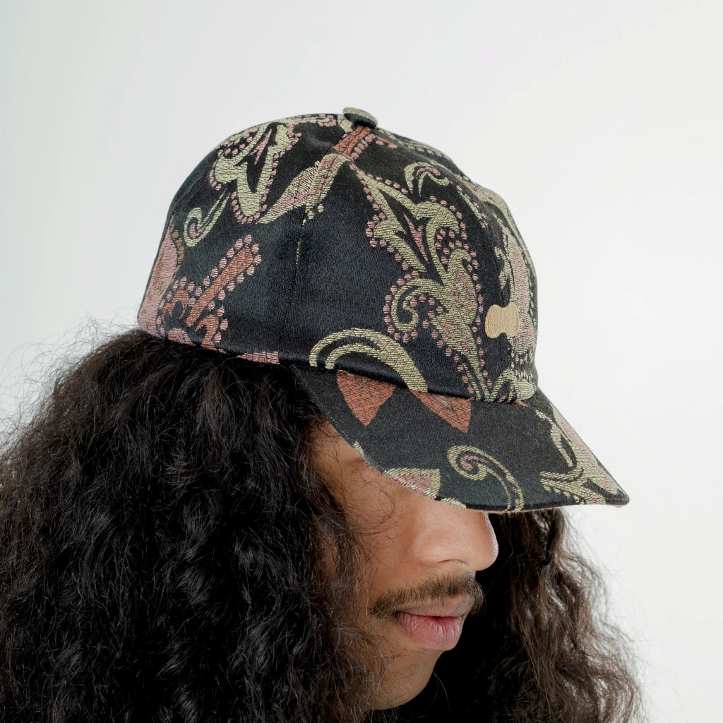 Boné Down Six Panel Jacquard.29 Black - foto 2