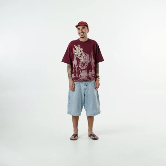 Camiseta Down Diretoria em Troyes Jacquard.73 Wine - foto 2