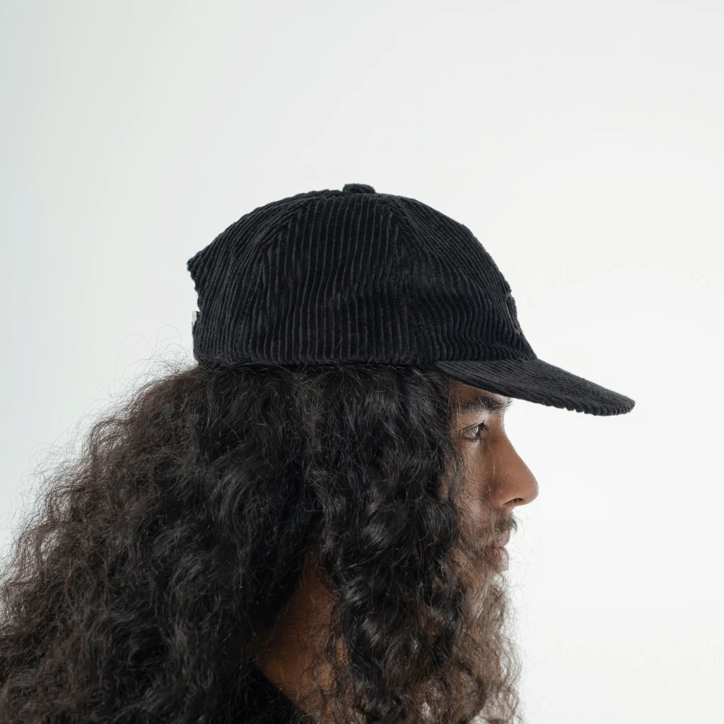 Boné Down Six Panel Cotelê Jacquard.68 Black - foto 2
