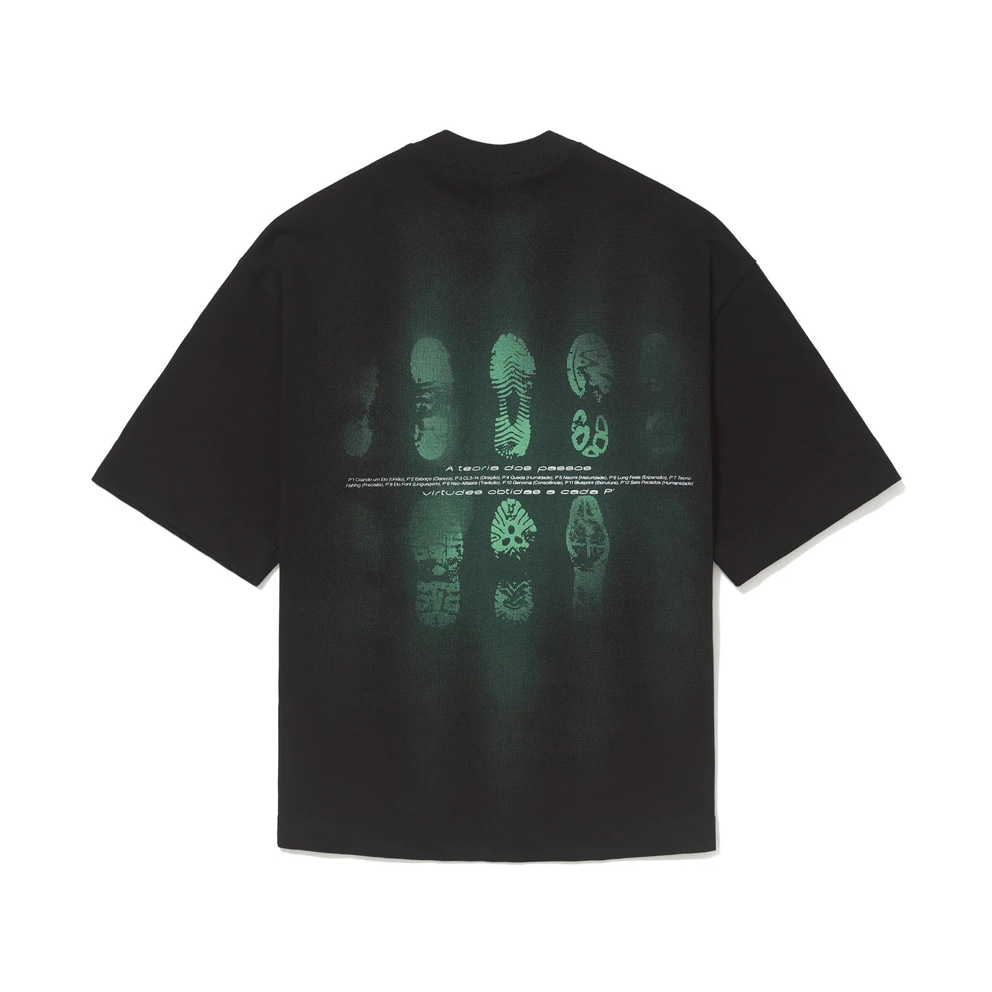 CAMISETA ELO EM COMUM TEORIA DOS PASSOS PRETO