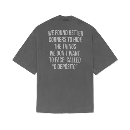 CAMISETA ELO EM COMUM OVER NEW OFFICE PRETO