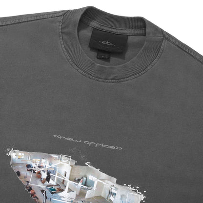CAMISETA ELO EM COMUM OVER NEW OFFICE PRETO