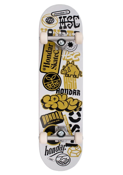 SKATE MONTADO HONDAR STICKER AMARELO