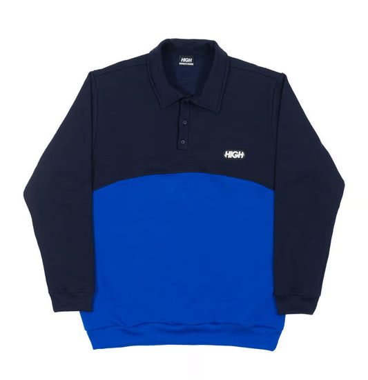 MOLETOM HIGH POLO LOGO NAVY/BLUE