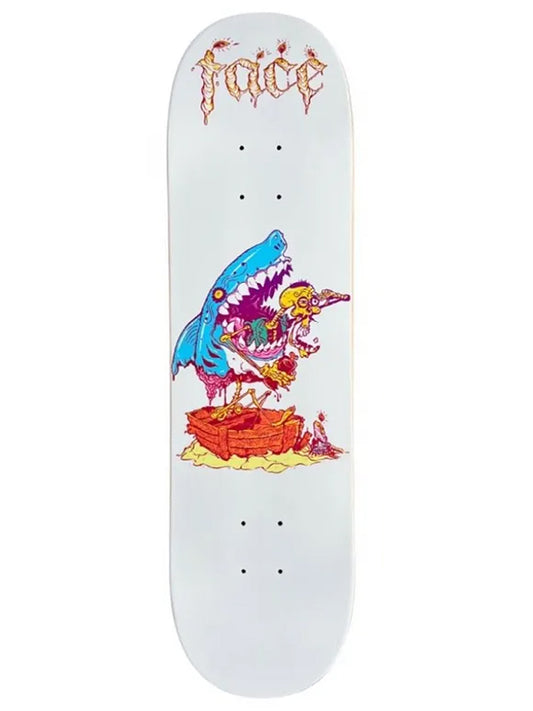 SHAPE FACE SKATE DIA DE LOS MUERTOS TIBURÓN BRANCO 8.1"