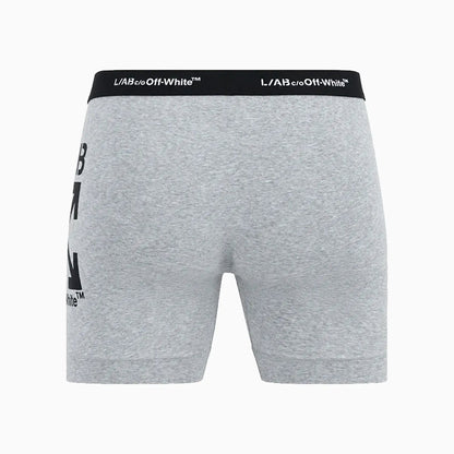 PACK CUECA OFF-WHITE L/AB HORIZONTAL REPEAT BIG ARROW BOXER 6 POL. WHITE/BLACK/GREY