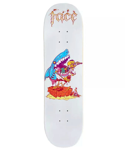 SHAPE FACE SKATE DIA DE LOS MUERTOS TIBURÓN BRANCO 8.1"