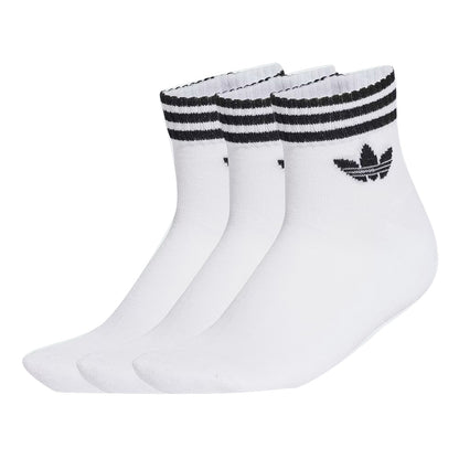 MEIA ADIDAS TRÊS LISTRAS ANKLE WHITE
