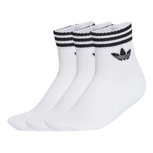 MEIA ADIDAS TRÊS LISTRAS ANKLE WHITE