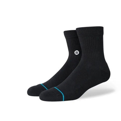 MEIA STANCE ICON QUARTER PRETA