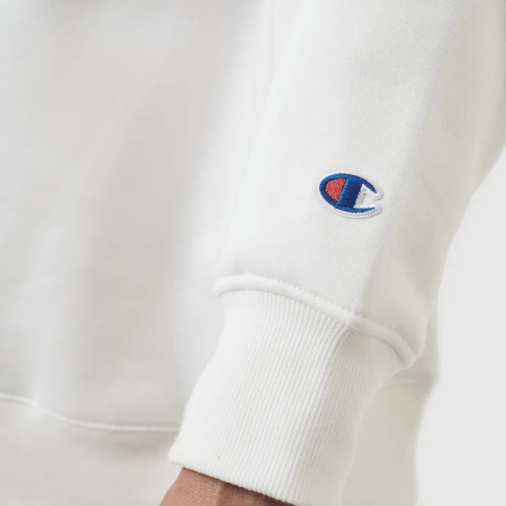 MOLETOM CHAMPION CREWNECK ATHLETIC C LOGO OFF WHITE