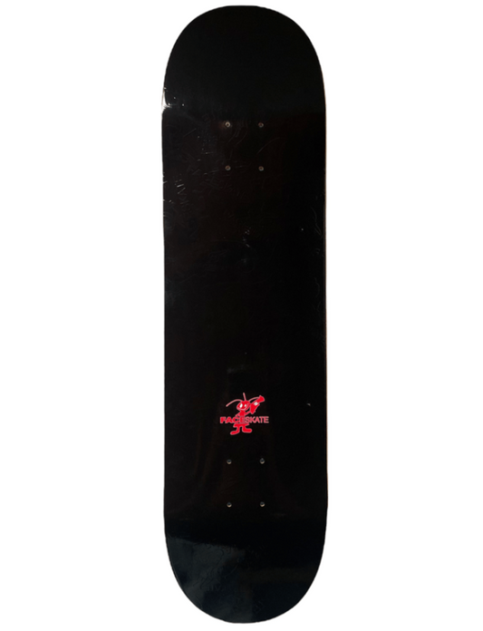 SHAPE FACE SKATE EMBOSSED LOGO BLACK