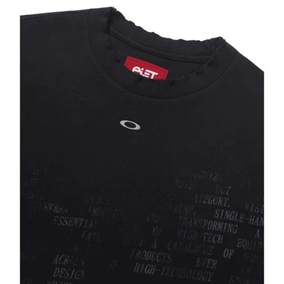 CAMISETA PIET X OAKLEY NANO LOGO RIPPED VINTAGE BLACK