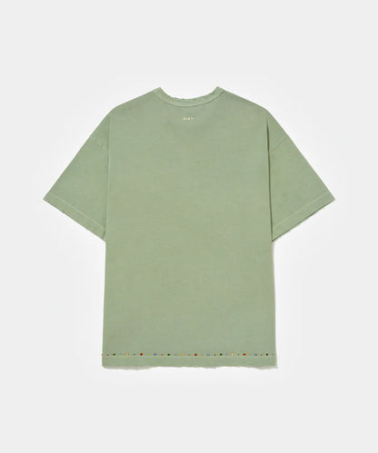 CAMISETA PIET GEMS DISTRESSED OLIVE