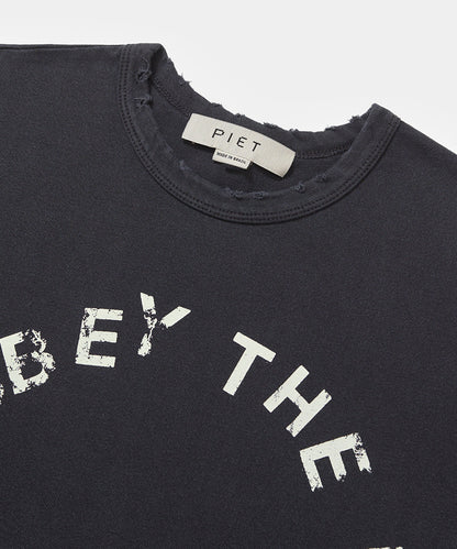 CAMISETA PIET I OBEY FITTED VINTAGE BLACK