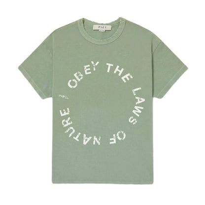 CAMISETA PIET I OBEY FITTED LIGHT OLIVE