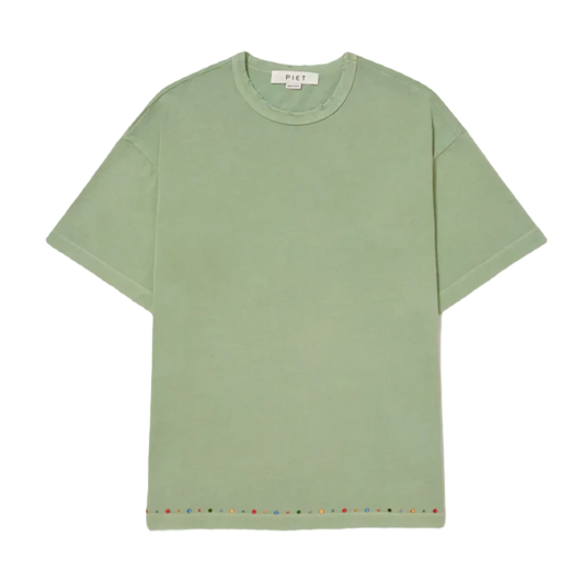 CAMISETA PIET GEMS DISTRESSED OLIVE