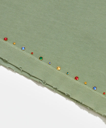 CAMISETA PIET GEMS DISTRESSED OLIVE