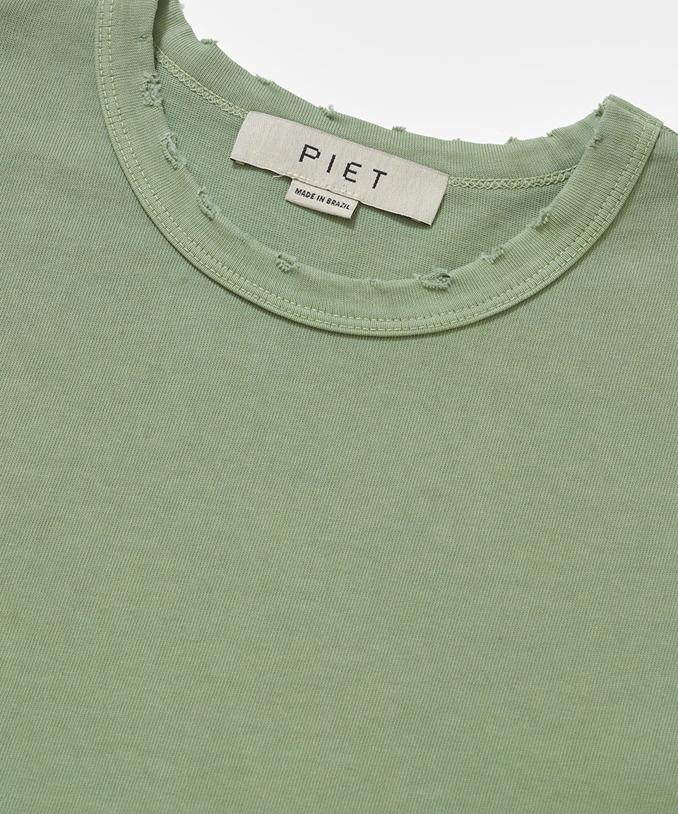 CAMISETA PIET GEMS DISTRESSED OLIVE