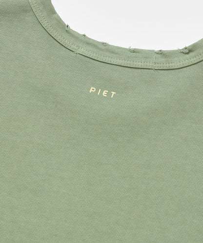 CAMISETA PIET GEMS DISTRESSED OLIVE