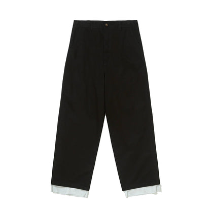 CALÇA PIET LINED CHINO WIDE LEG TROUSERS