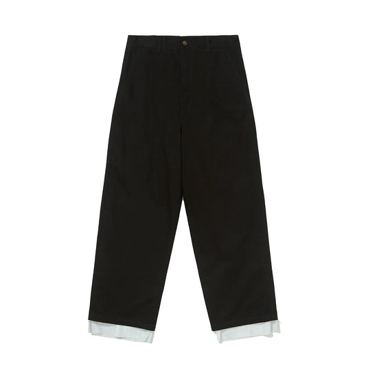 CALÇA PIET LINED CHINO WIDE LEG TROUSERS