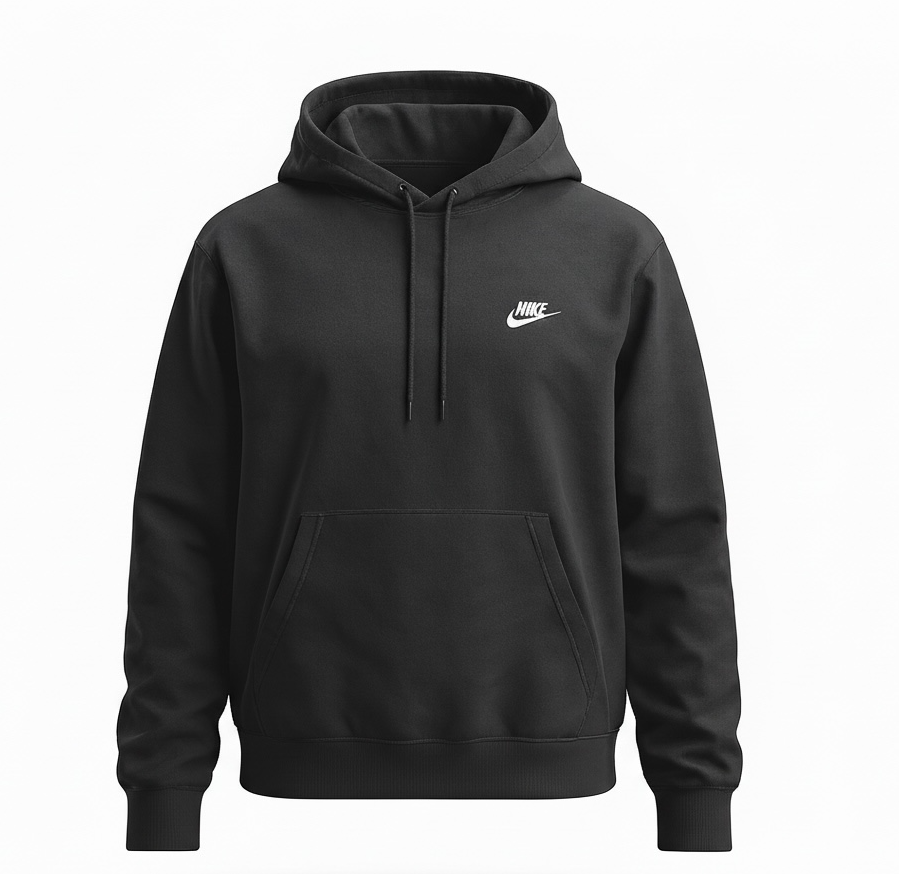 MOLETOM NIKE CLUB FLEECE BLACK