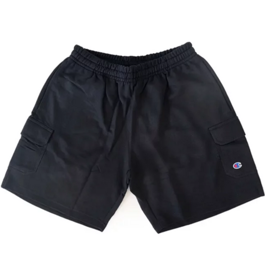 BERMUDA CHAMPION MOLETOM CARGO C-PATCH BLACK