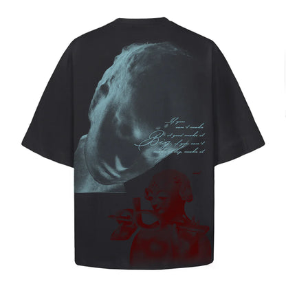 CAMISETA ELO EM COMUM RED OVERSIZED CINZA
