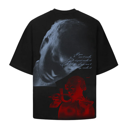 CAMISETA ELO EM COMUM RED OVERSIZED PRETO