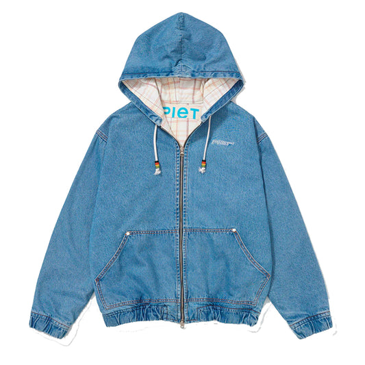 JAQUETA PIET WASHED DENIM HOODED