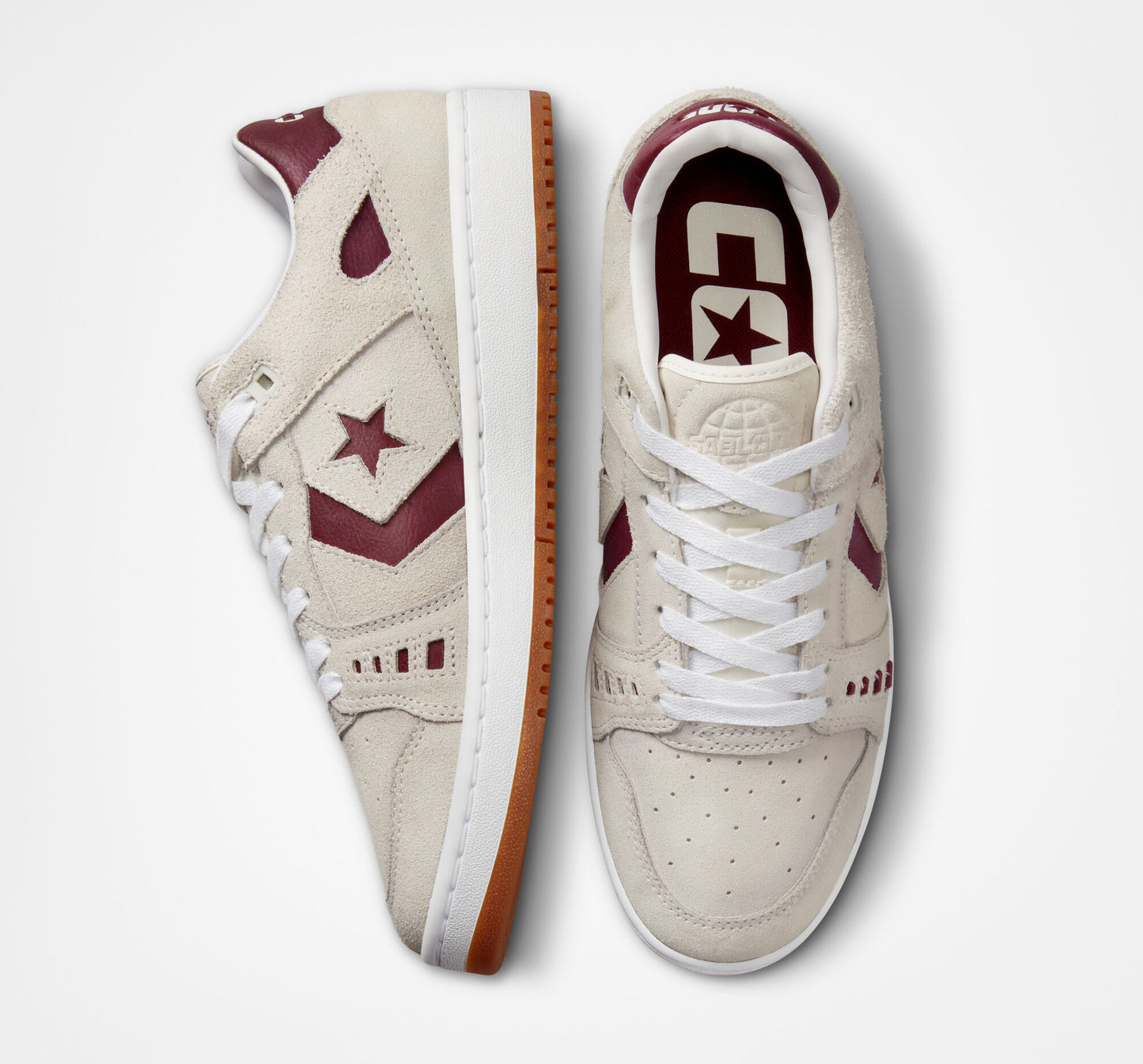 TÊNIS CONVERSE AS-1 PRO EGRET/DARK BURGUNDY/GUM