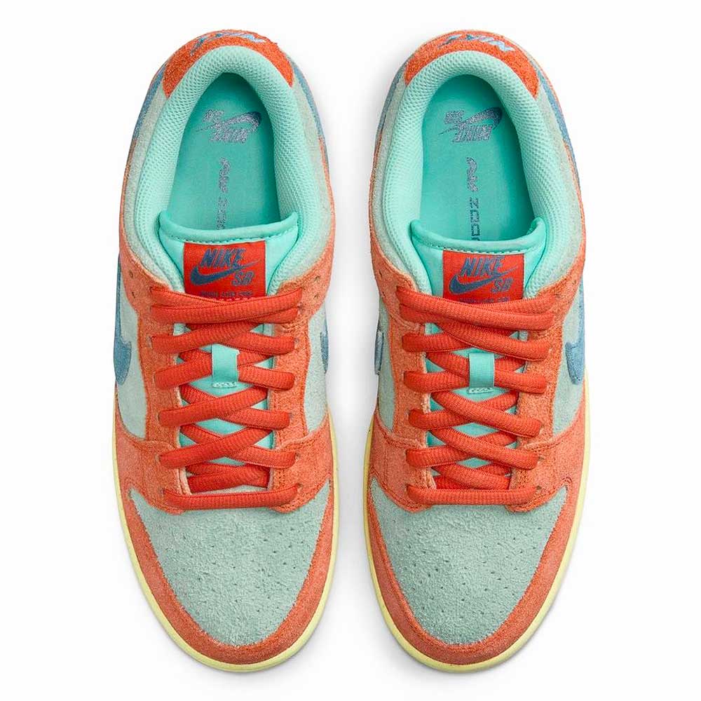 TÊNIS NIKE SB DUNK LOW ORANGE NOISE AQUA