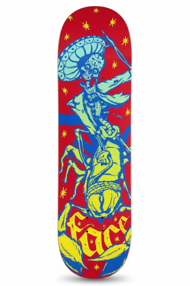 SHAPE FACE SKATE DIA DE LOS MUERTOS ESCORPIÓN ROJO