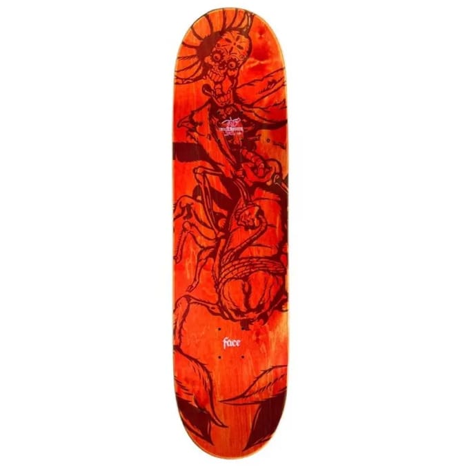 SHAPE FACE SKATE DIA DE LOS MUERTOS ESCORPIÓN BLANCO