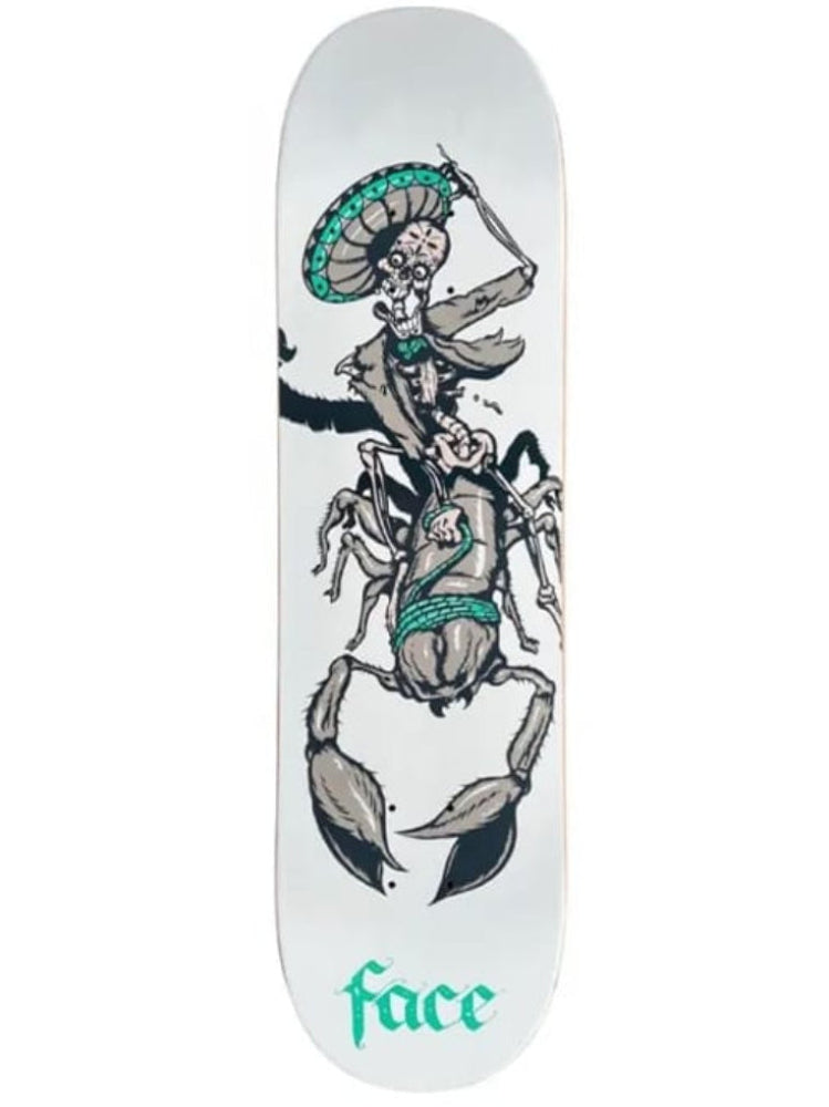 SHAPE FACE SKATE DIA DE LOS MUERTOS ESCORPIÓN BLANCO