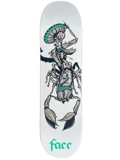 SHAPE FACE SKATE DIA DE LOS MUERTOS ESCORPIÓN BLANCO
