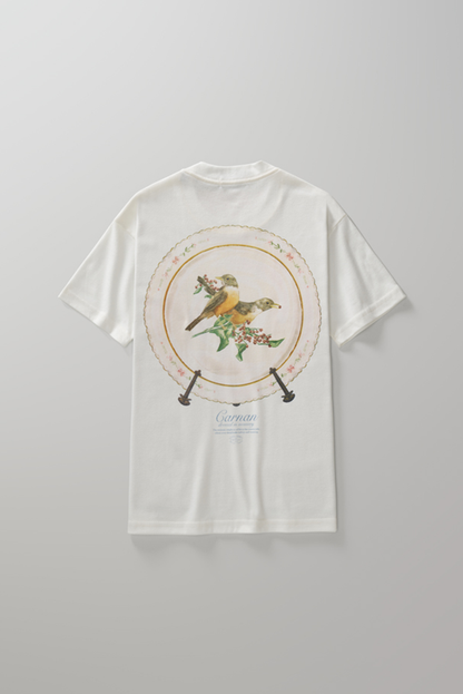 CAMISETA CARNAN PORCELAIN PLATE HEAVY OFF WHITE