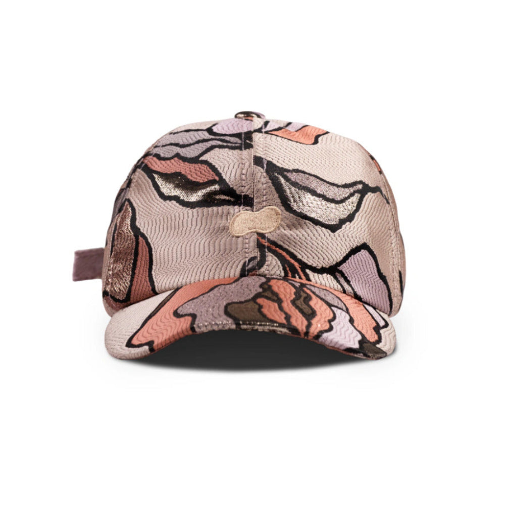 Boné Down Six Panel Jacquard.73 Beige - frente