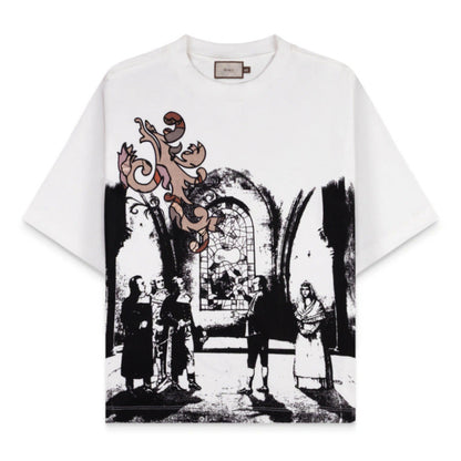 Camiseta Down Diretoria em Troyes Jacquard.73 Off White - frente