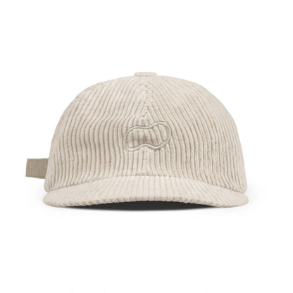 Boné Down Six Panel Cotelê Jacquard.59 Beige - frente
