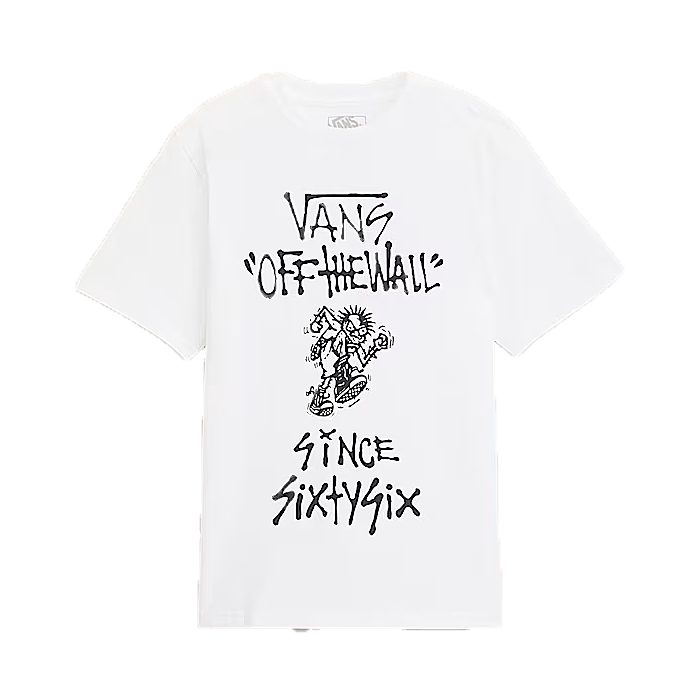CAMISETA VANS LET LOOSE KIDS WHITE