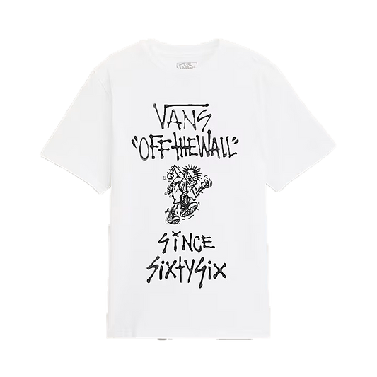 CAMISETA VANS LET LOOSE KIDS WHITE