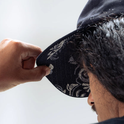BONÉ DOWN SIX PANEL JACQUARD BLACK