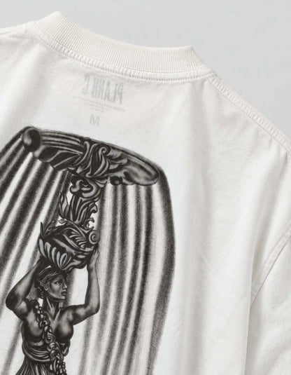 CAMISETA PLANO C FOUNTAIN MARFIM