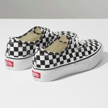 TÊNIS VANS AUTHENTIC PLATFORM CHECKERBOARD/TRUE WHITE